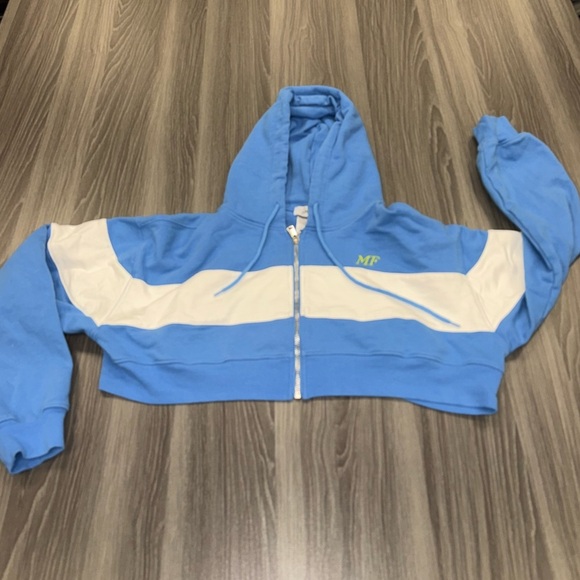 MAYFAIR 2 PC SET Hoodie Cropped + Sweatshorts Everyone Else Isn't You Size S/XS - Picture 7 of 16